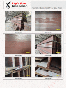 Wide Flange Beam Quality Inspection QC Check in Ma'anshan City, Anhui Province