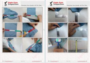 Garments Final quanlity control inspection in Qufu Anhui Province size measurement