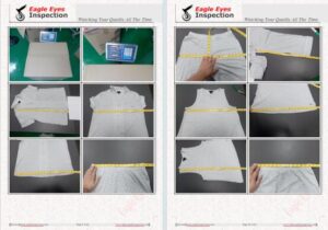 Quality inspection Check for Pajama in HEBI City HENAN Province size measurement