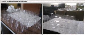 Glass set AQL qc quality inspection check in ShuoZhou city  sample size