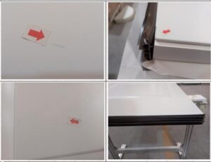 Steel door AQL quality inspection check in jiujiang city Jiangxi province defective list
