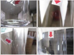 Glass set AQL qc quality inspection check in ShuoZhou city defects show