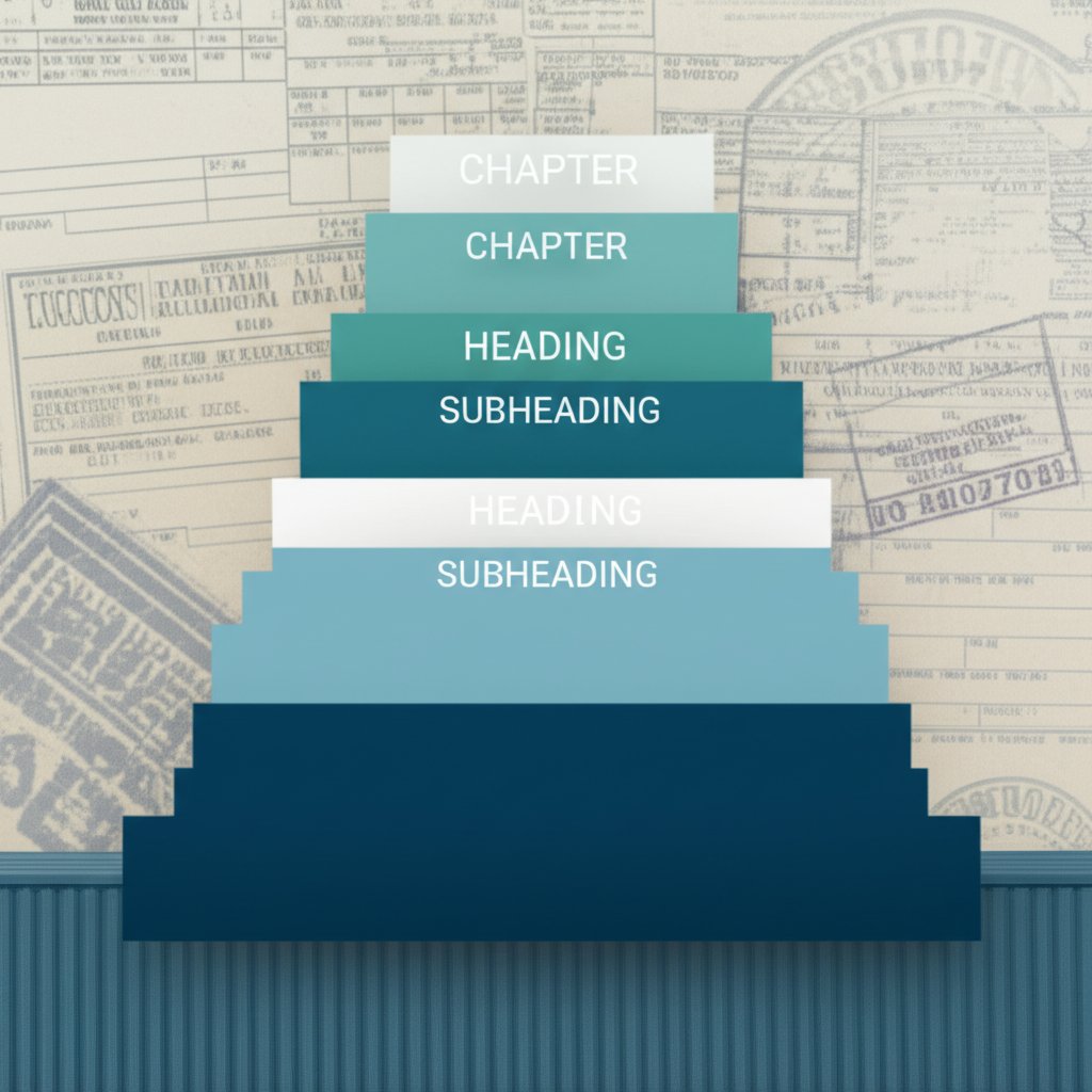 breakdown of the harmonized tariff schedule code structure