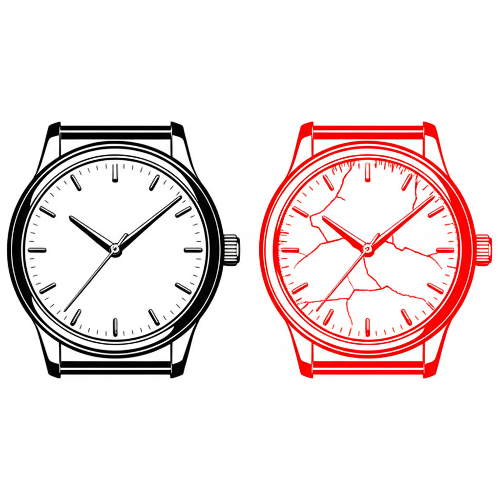 a diagram contrasting a high quality product with one showing common workmanship defects