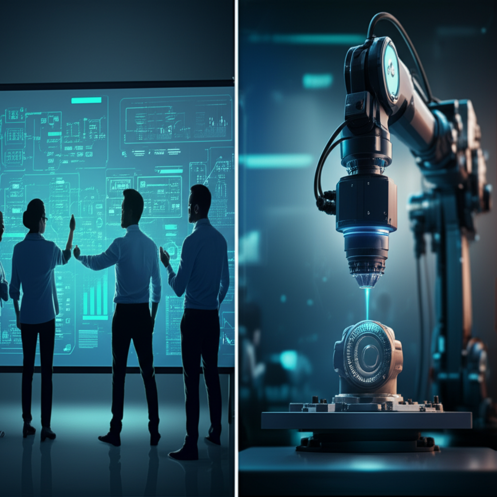 a visual comparison of qa collaborative process planning and qc technical product inspection