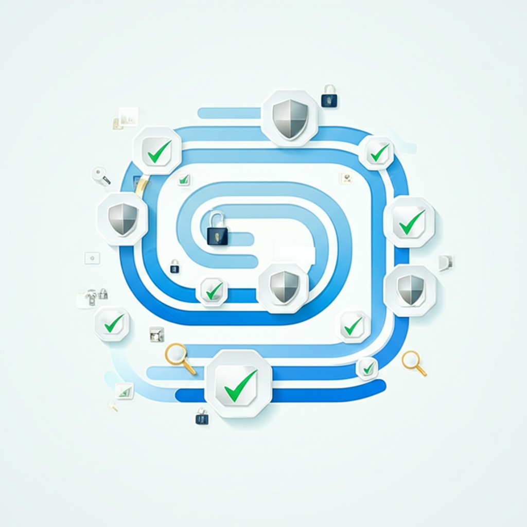 an infographic illustrating the key steps in the supplier due diligence process