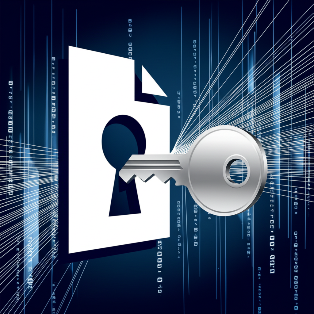 conceptual representation of a legal contract securing intellectual property rights