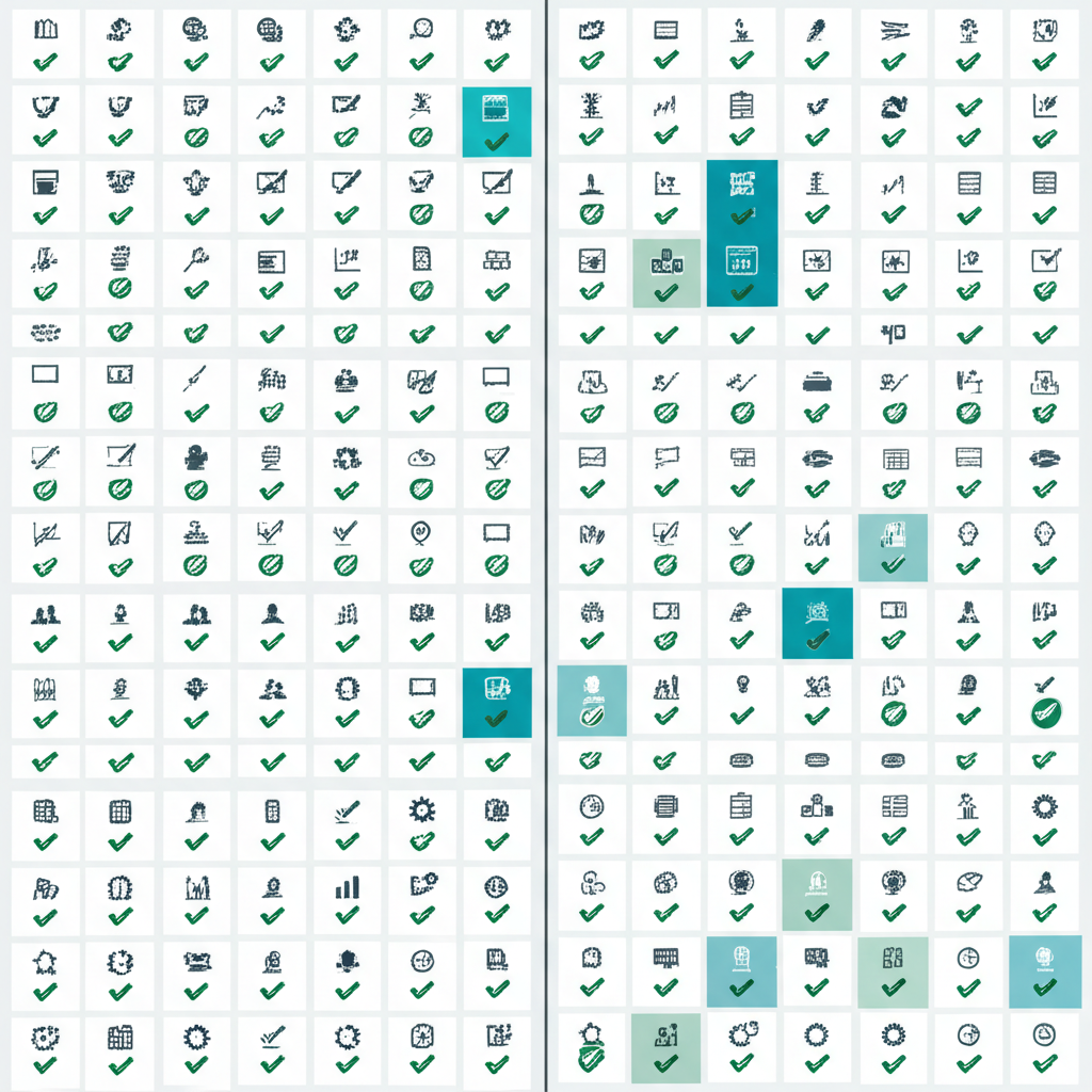 diagram comparing the process of 100 inspection versus random sampling
