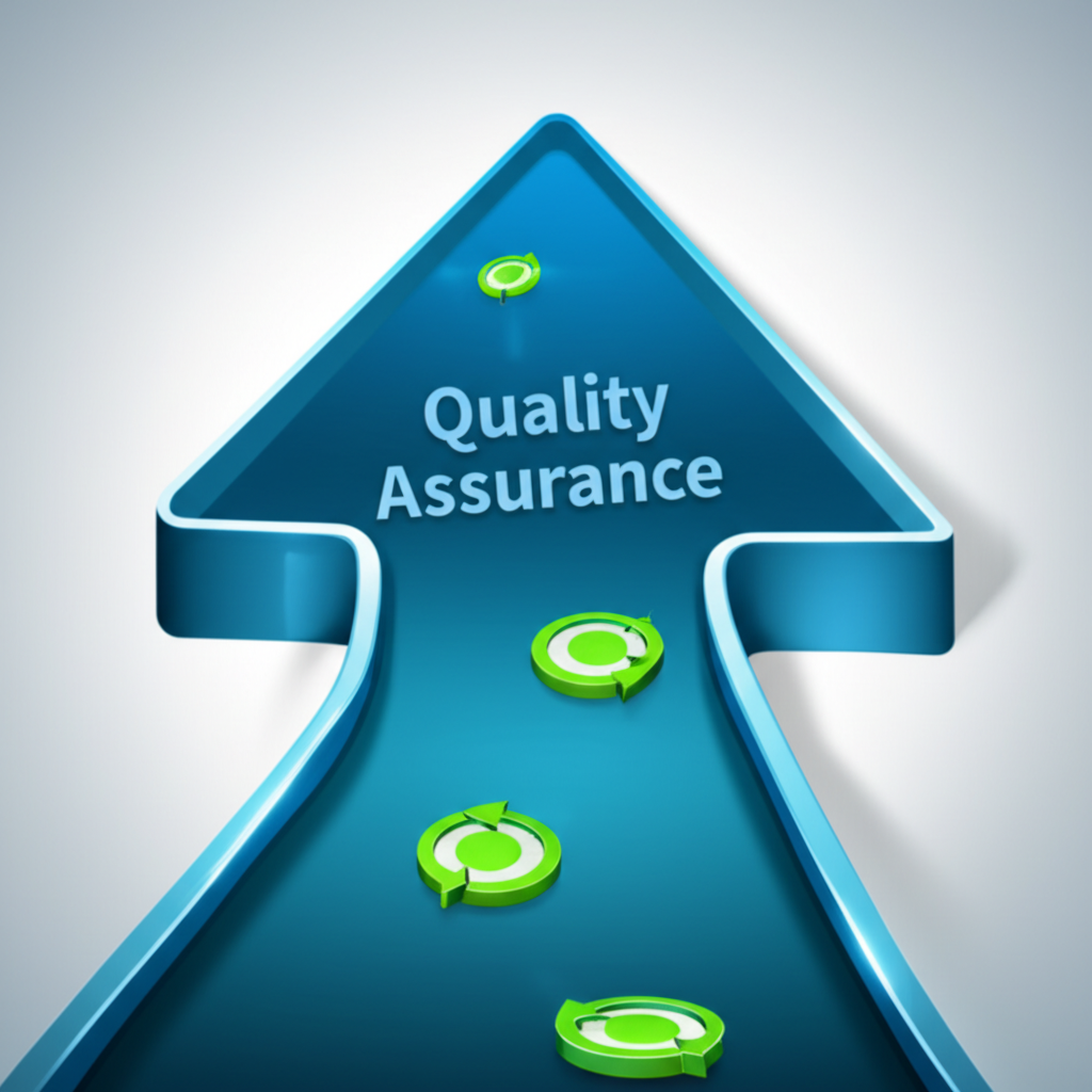 diagram illustrating proactive qa creating a process and reactive qc inspecting it