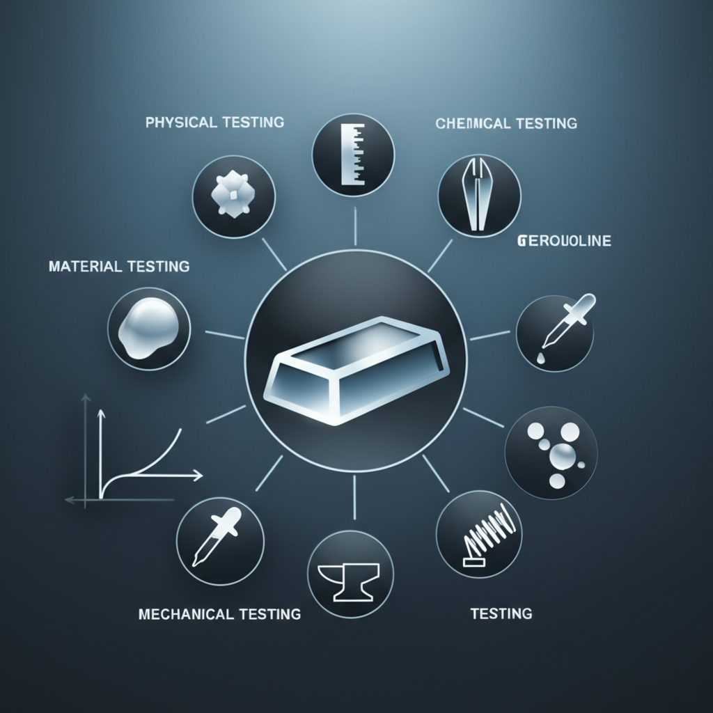 diagram of key testing methods used in material inspections