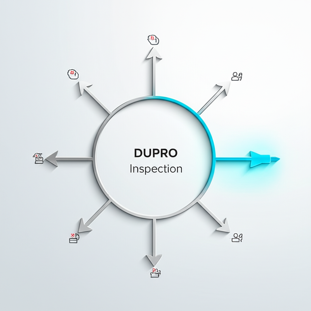 diagram showing the optimal timing for a dupro inspection in the manufacturing timeline