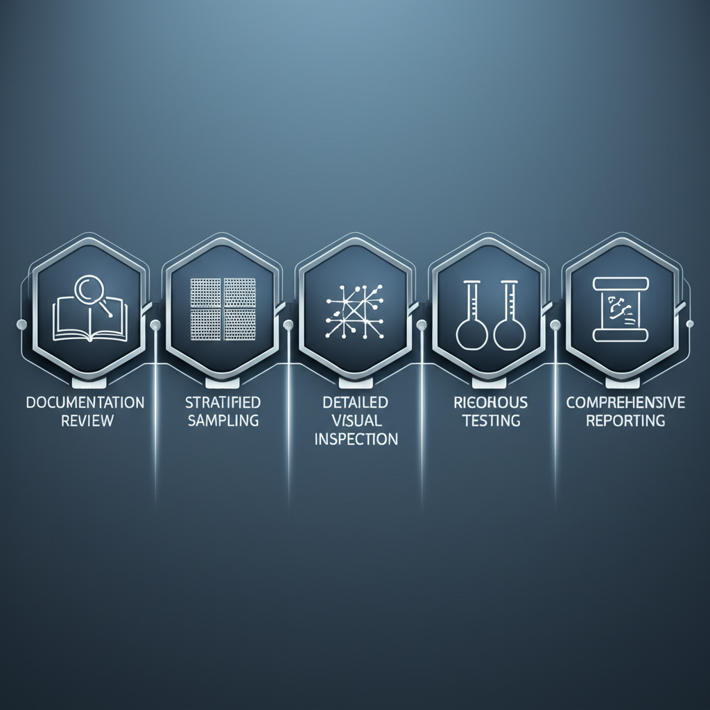 flowchart illustrating the step by step process of raw material inspection