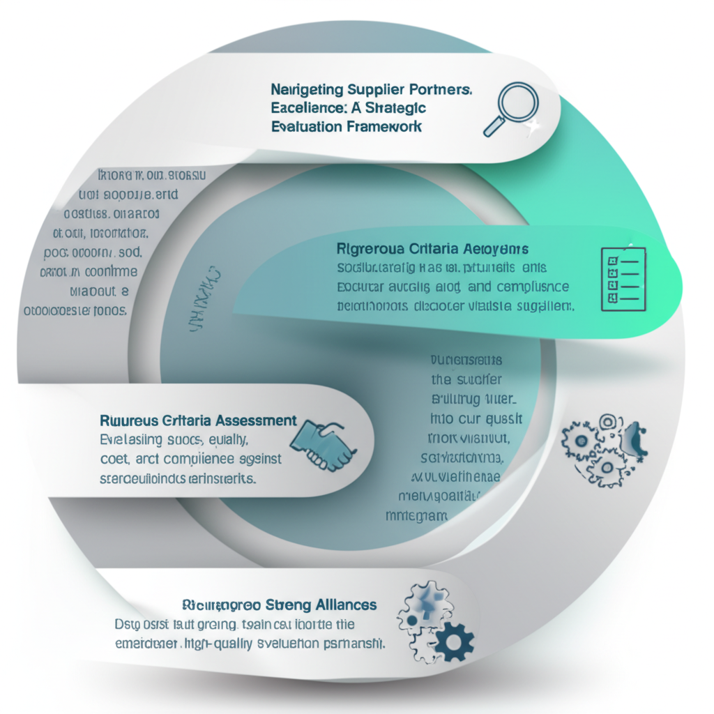 infographic showing the step by step process of supplier evaluation