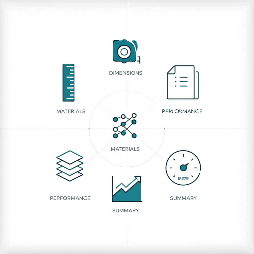 key components every comprehensive product specification sheet should include