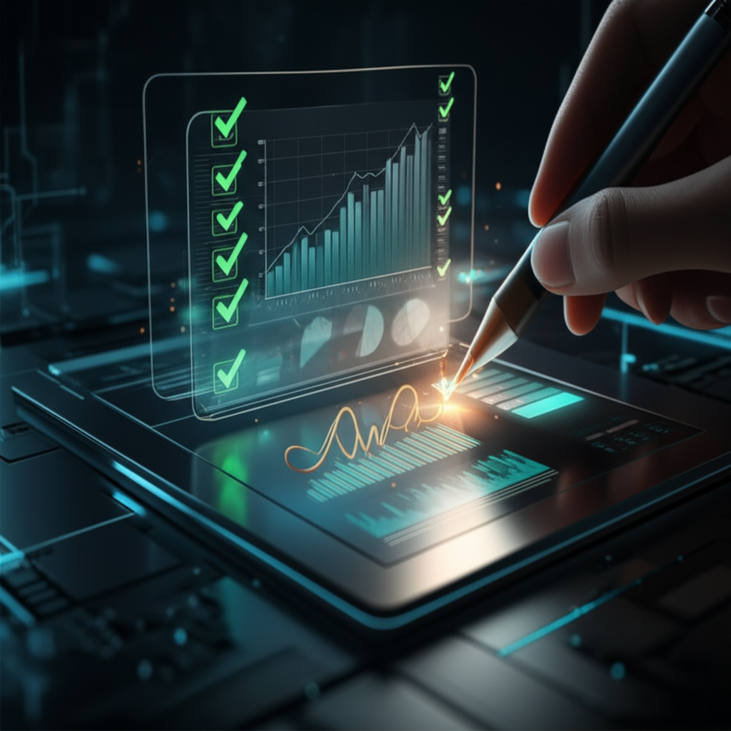symbolic illustration of a completed first article inspection report fair signifying process approval