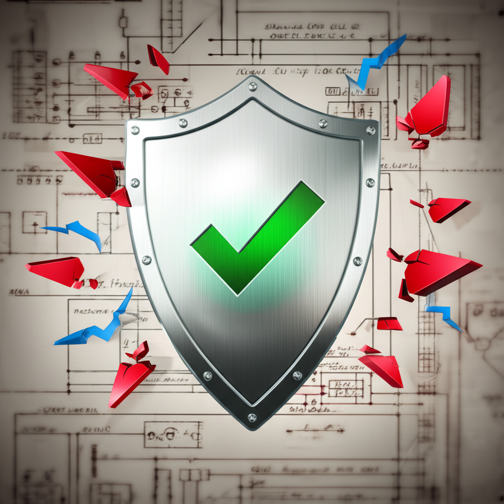 symbolic representation of quality standards protecting product integrity