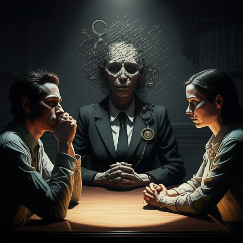 symbolic representation of the crucial presentence investigation interview between a defendant and a probation officer
