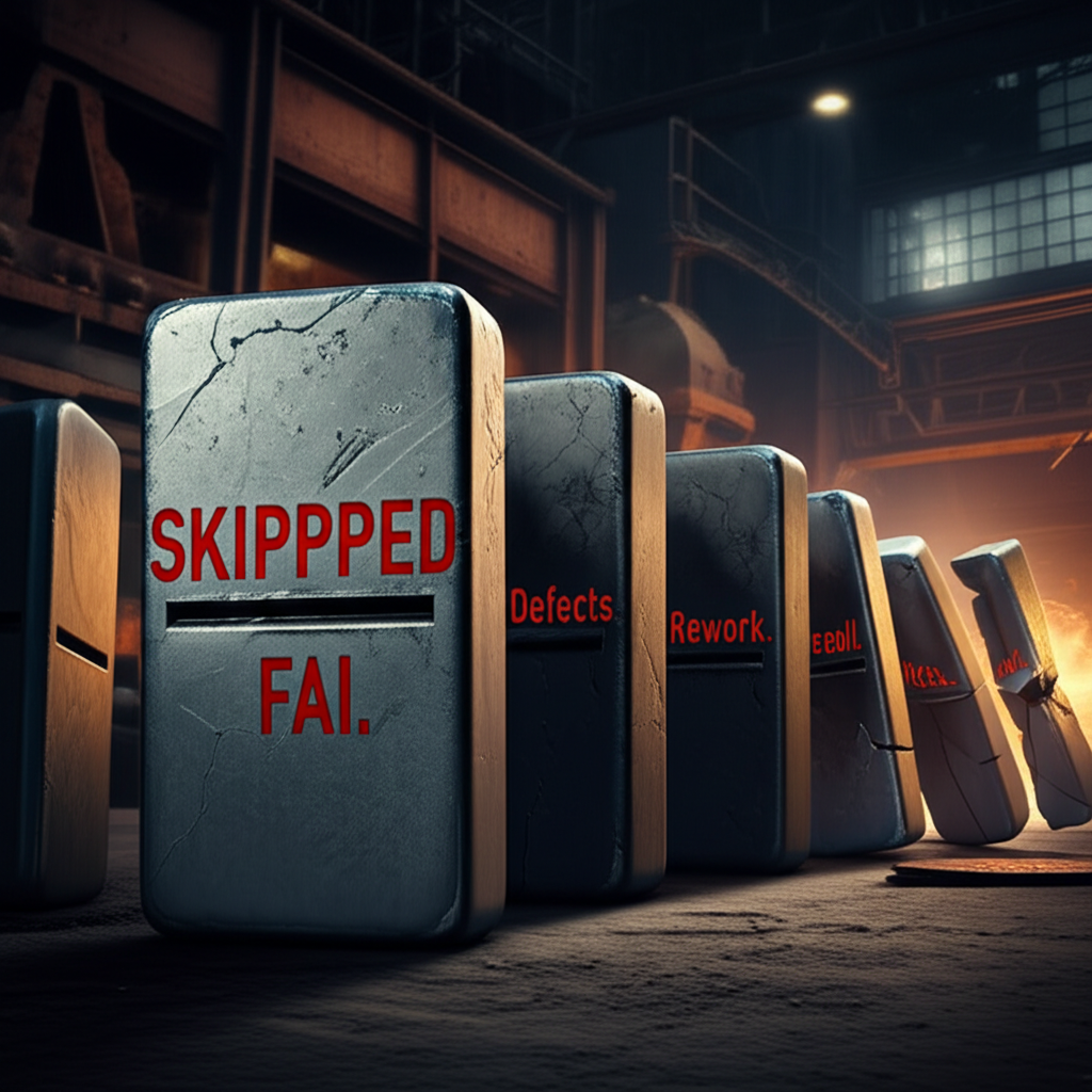 the cascading negative consequences of skipping a required first article inspection