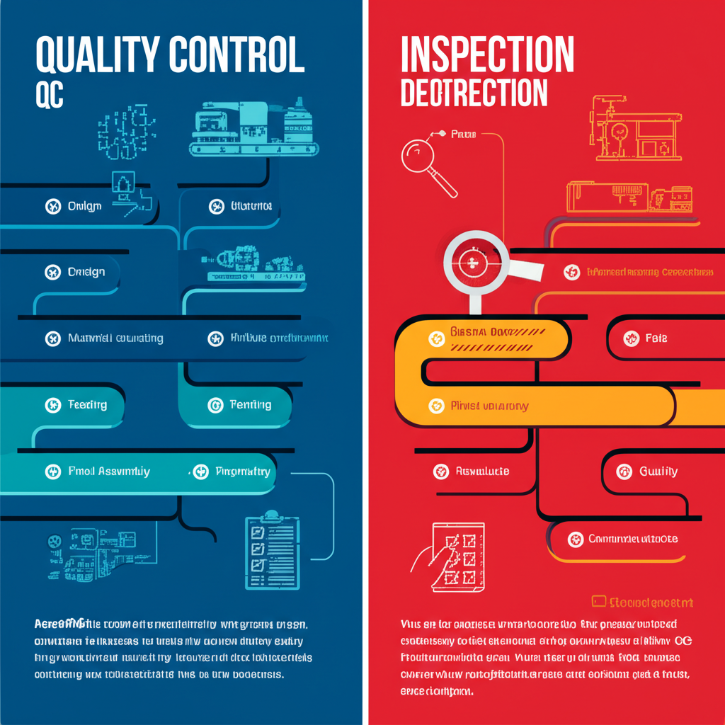 visual comparison highlighting the core differences between process focused qc and product focused inspection