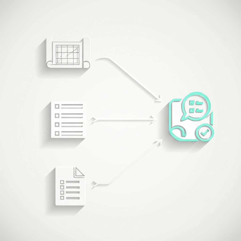 visual representation of the documents needed for first article inspection planning and preparation