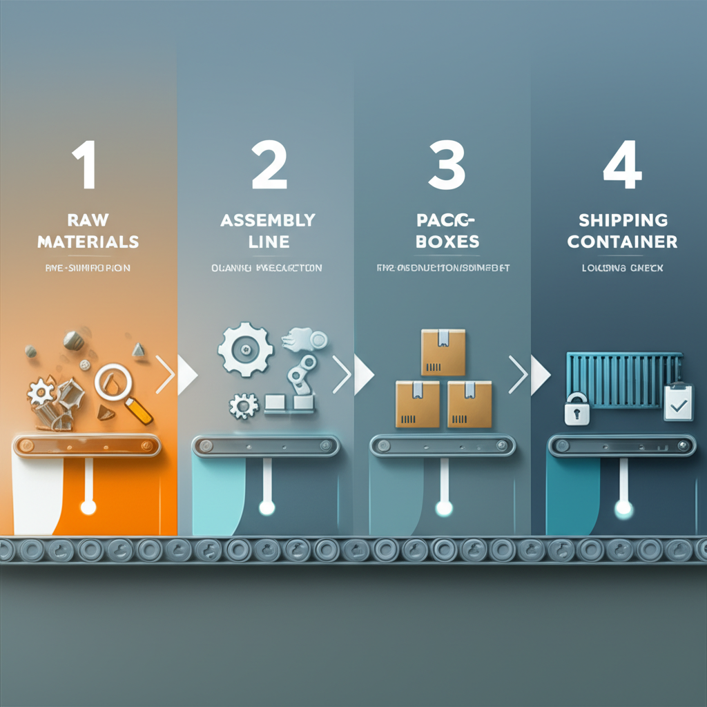 a diagram illustrating the four main types of product inspections at different stages of the manufacturing process