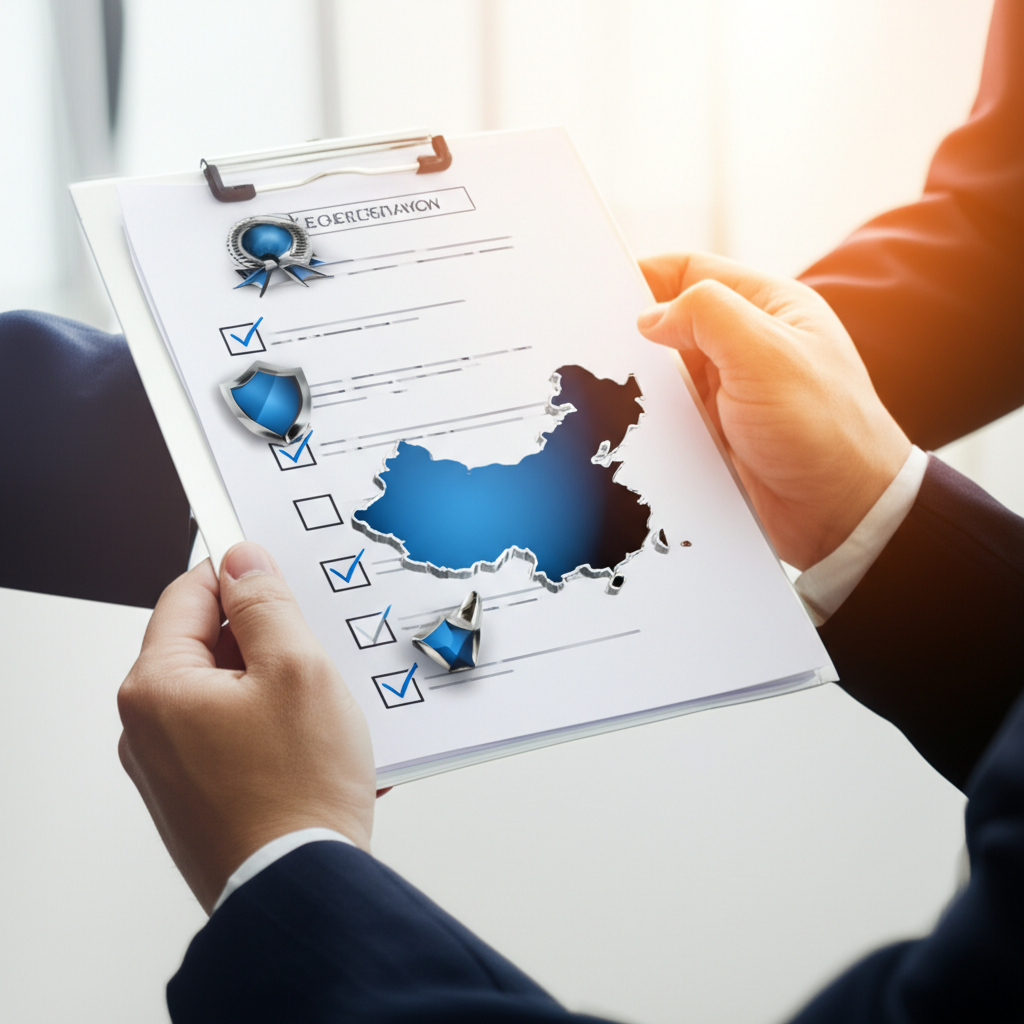 visual metaphor for selecting a trusted third party inspection partner in china